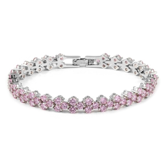KING Jewelry - Pink Heart Bracelet